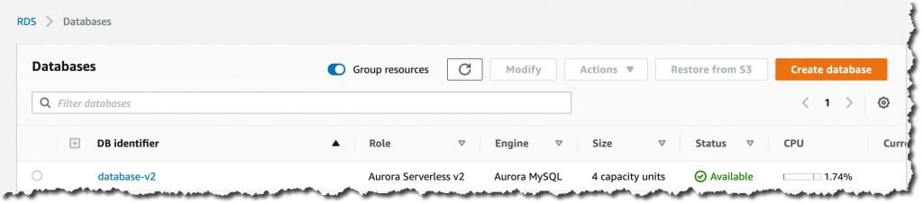 Jak stworzyć nową bazę danych Aurora Serverless v2