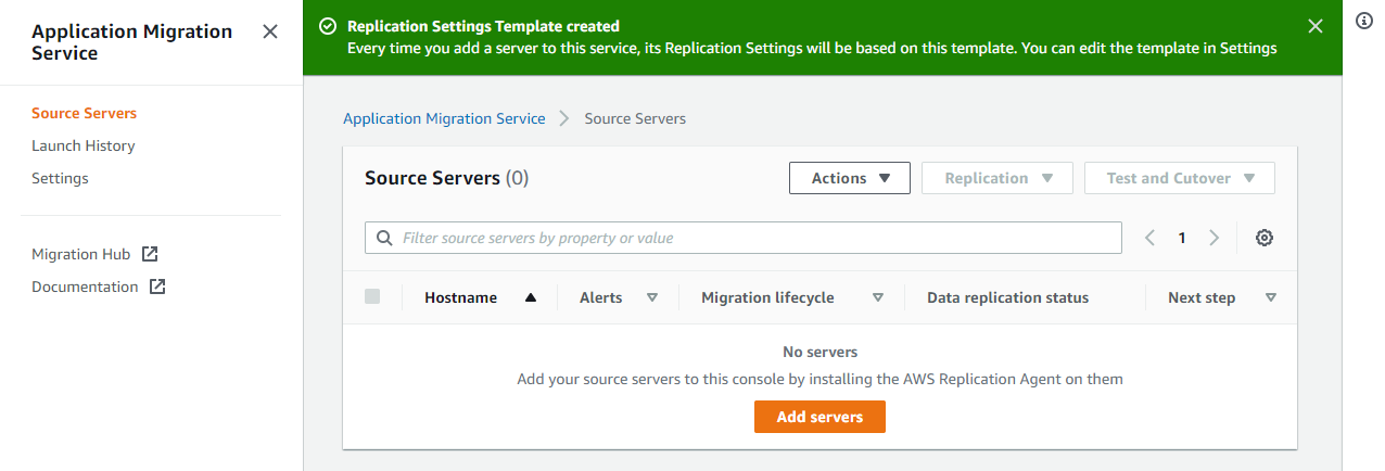 template - serwer migracji