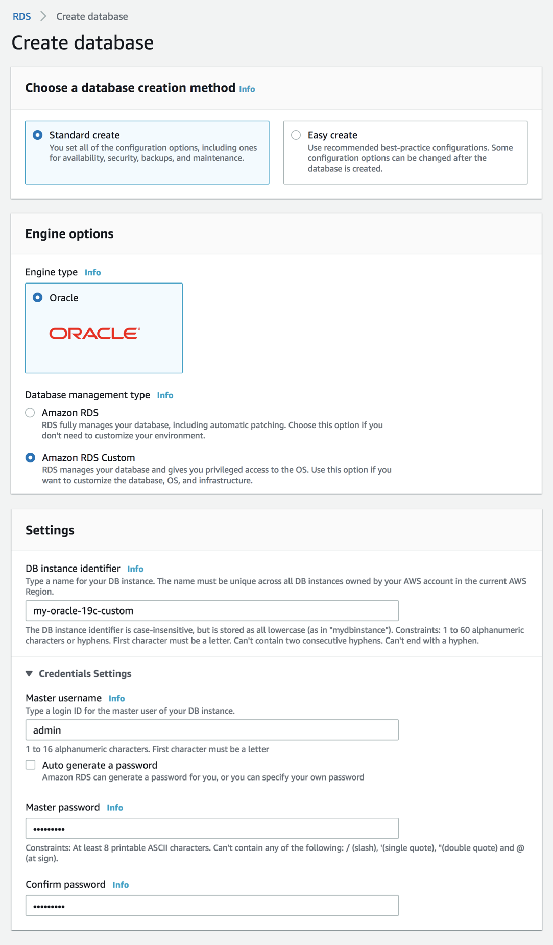 2021-RDS-Custom-for-Oracle-3-Create-Instnce-1