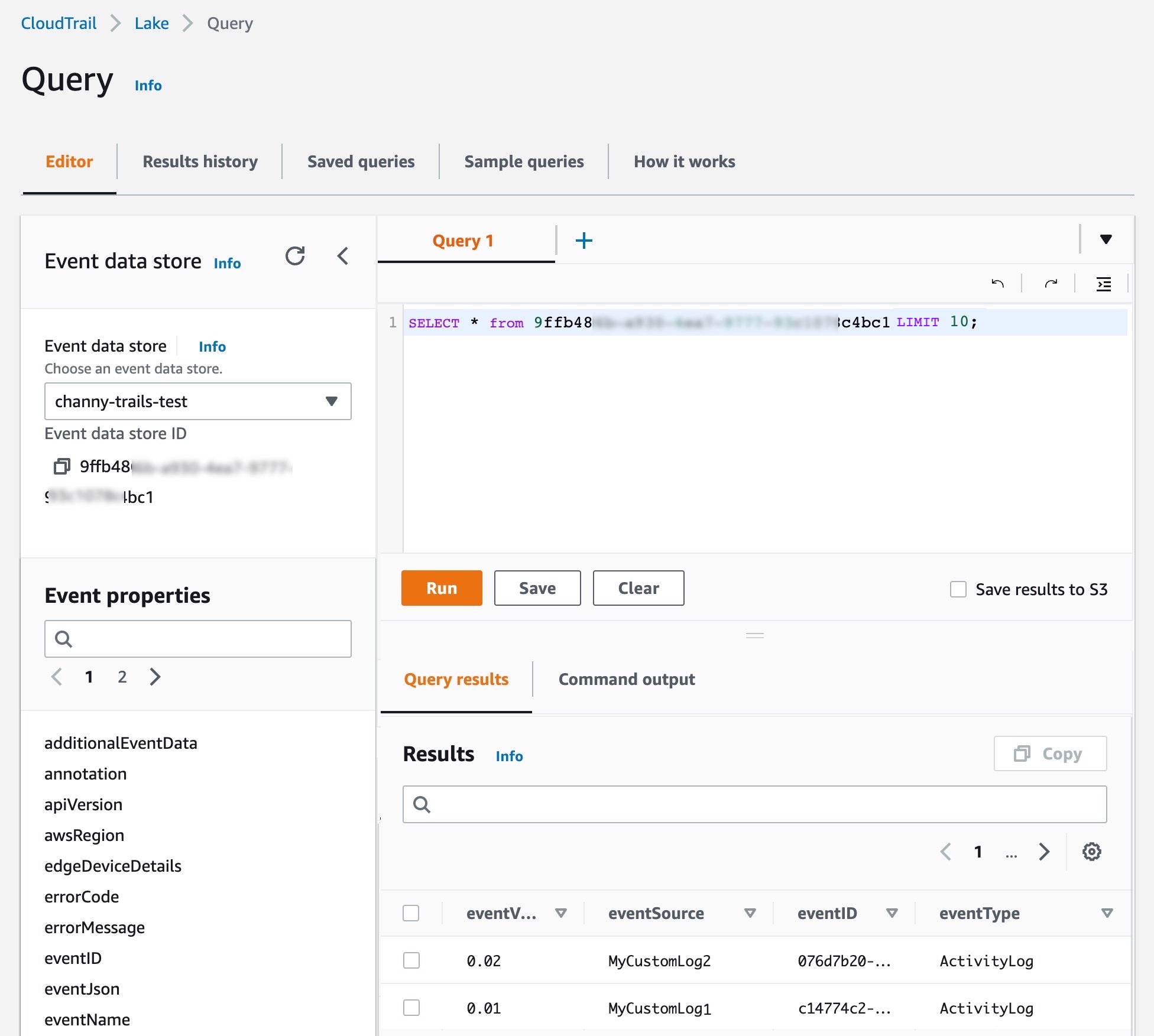 AWS cloudtrail 