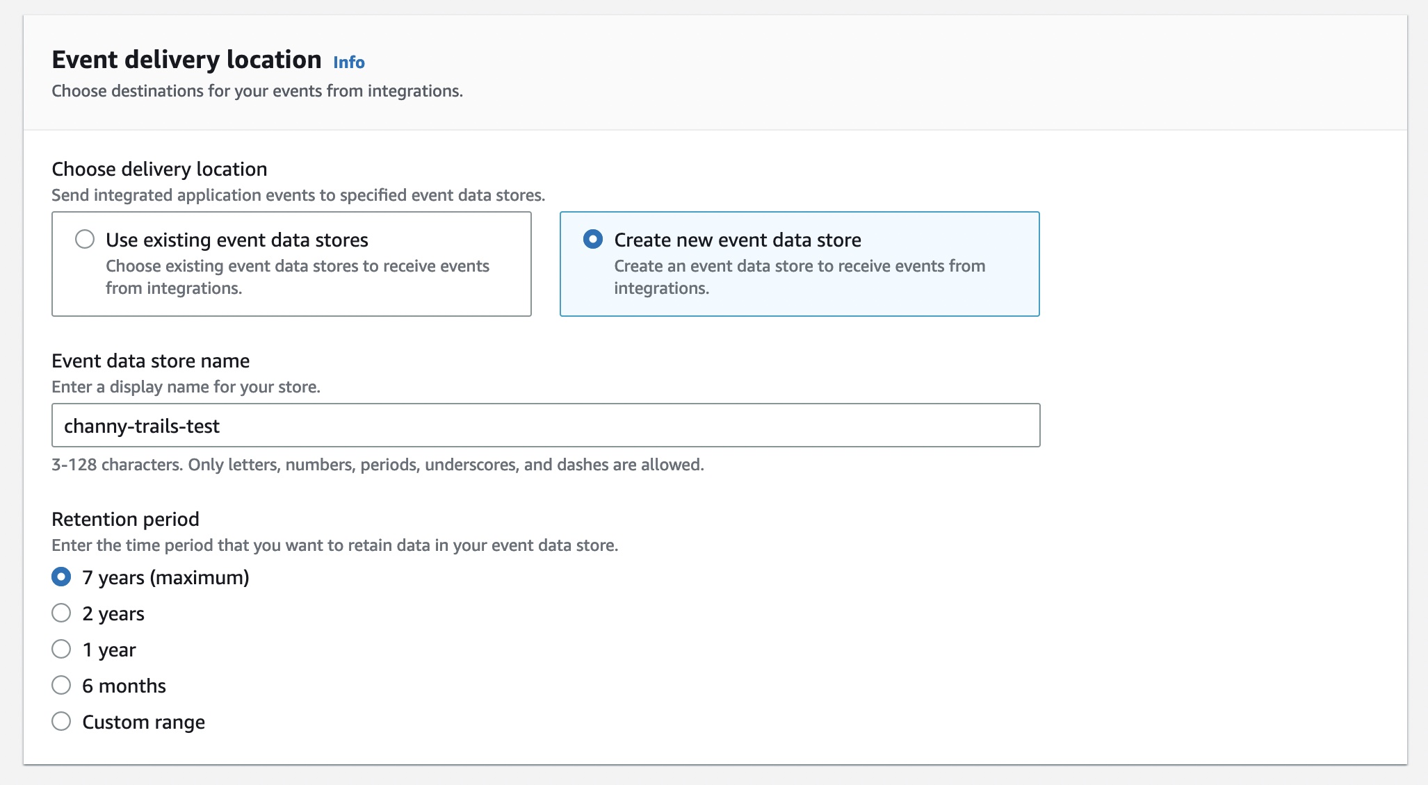 AWS cloudtrail lake