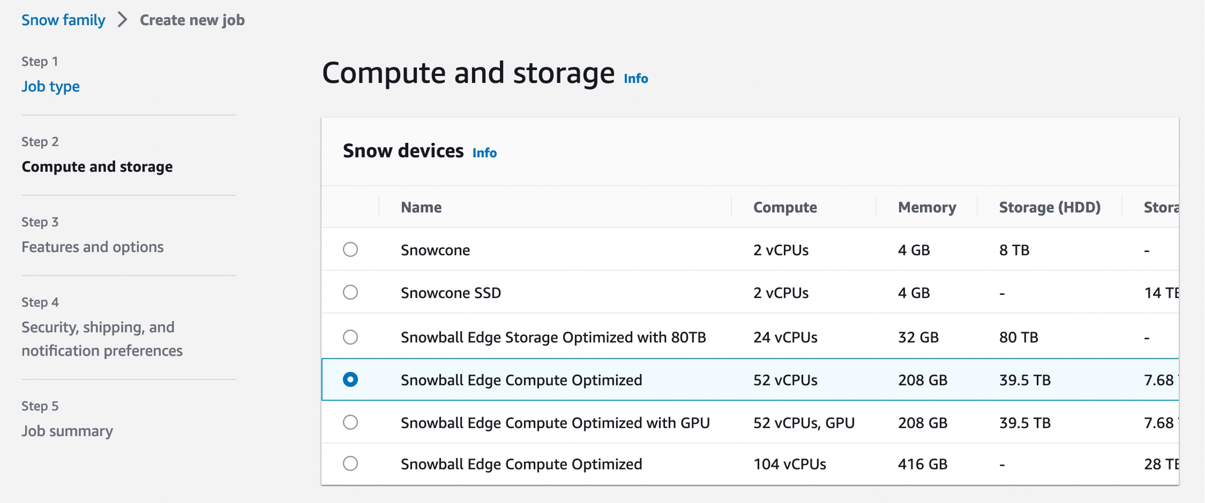 Pierwsze kroki z pamięcią masową zgodną z S3 w systemie Snowball Edge Compute Optimized
