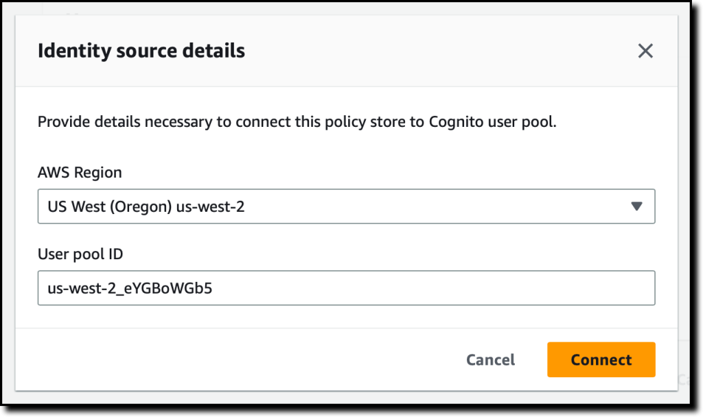 amazon-verified-permissions-create-policy-cognito-user-pool