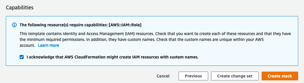 CloudFormation IAM notification