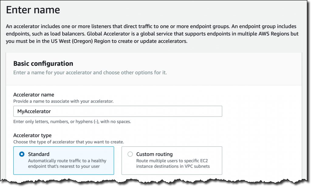 aws global accelerator ipv6 create