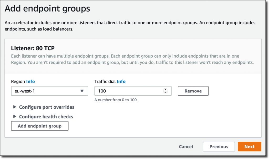 aws global accelerator ipv6 endpoint group