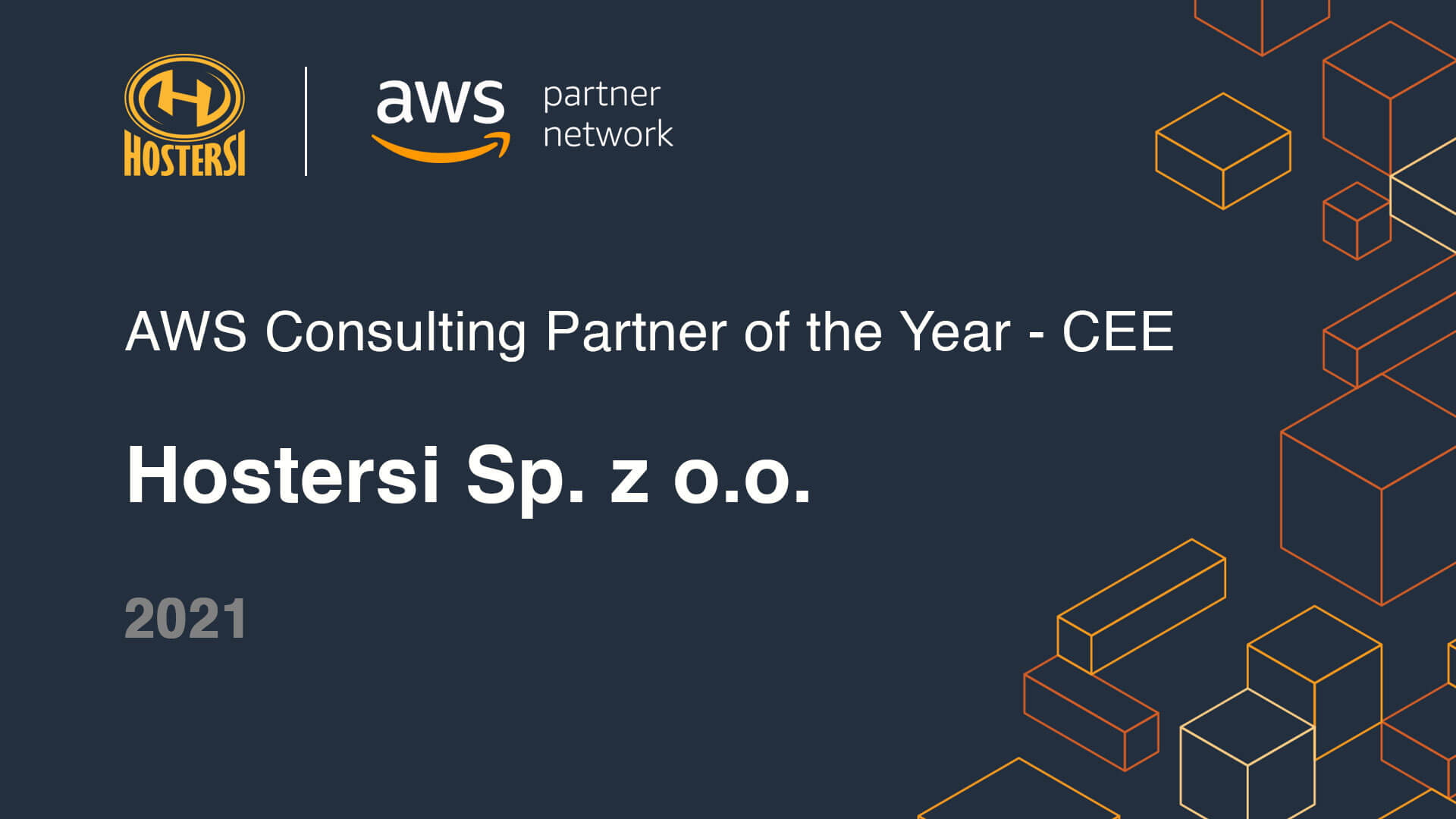 hostersi z nagrodą aws consulting partner of the year