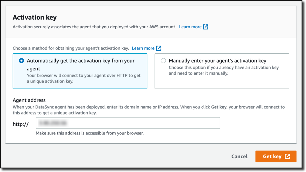 datasync-agent-activation-key