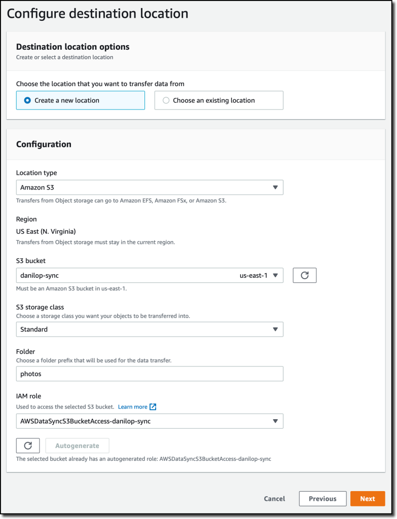 datasync-s3-location