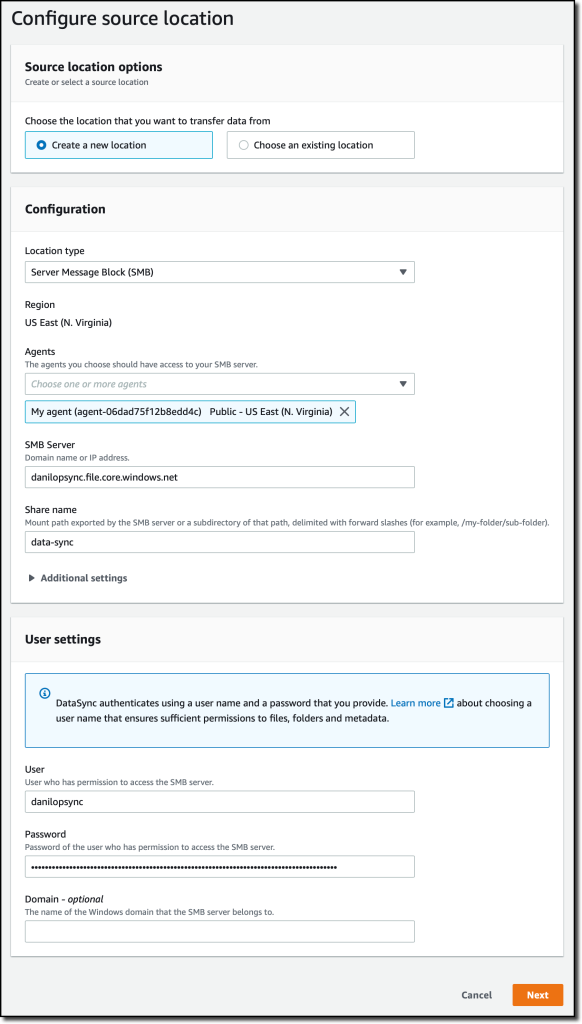 datasync-smb-location