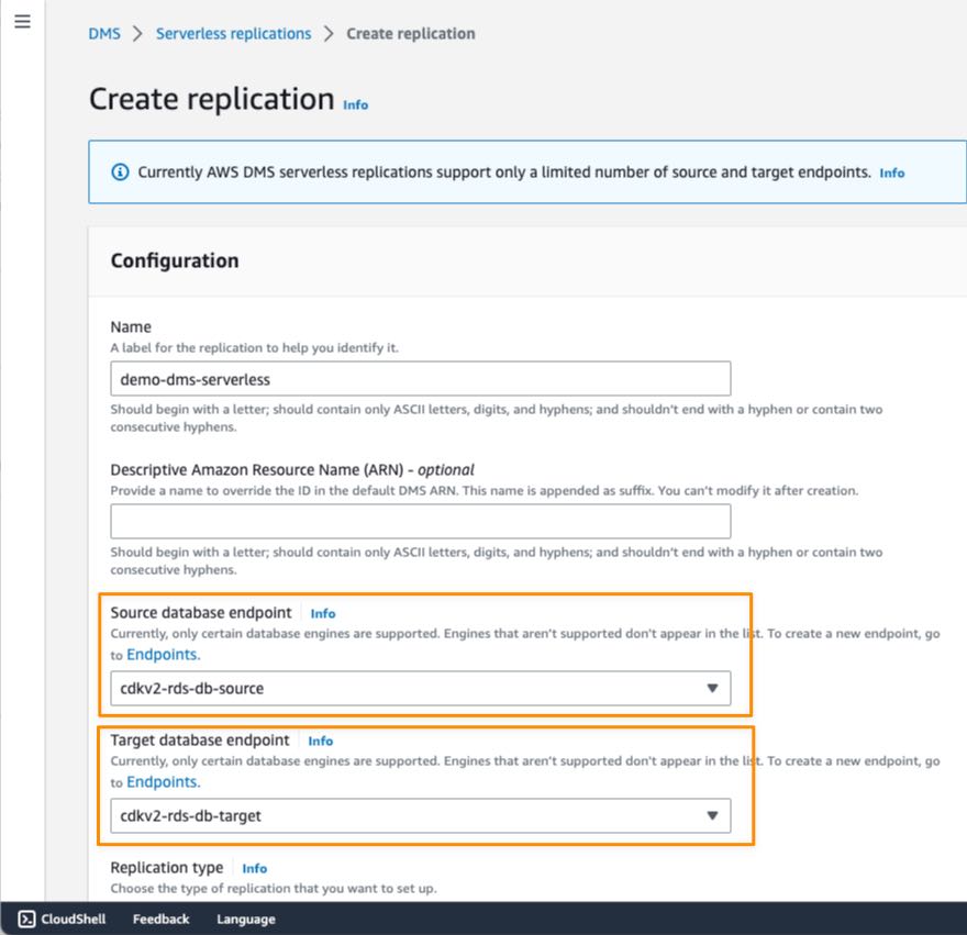 AWS DMS Replication