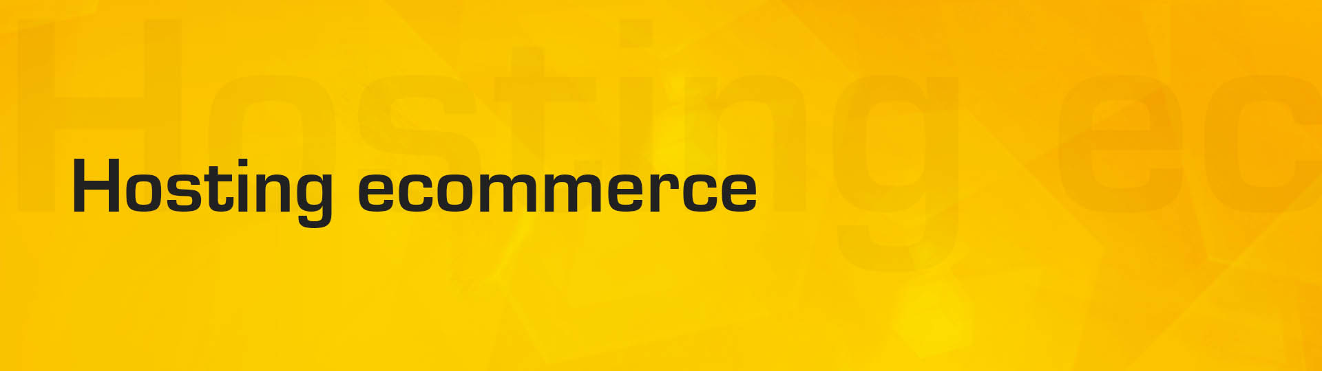 Hosting ecommerce