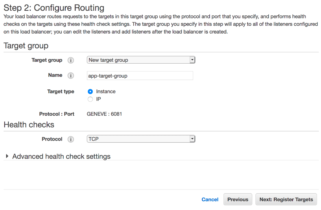 register targets load balancer