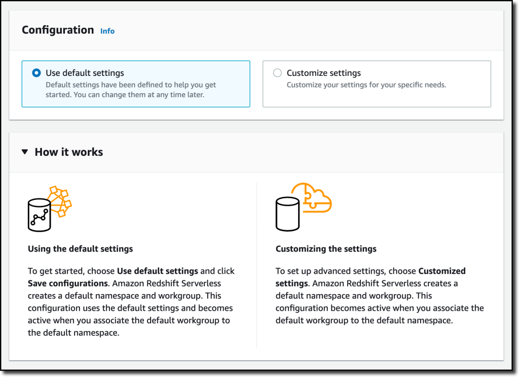 Amazon Redshift Serverless