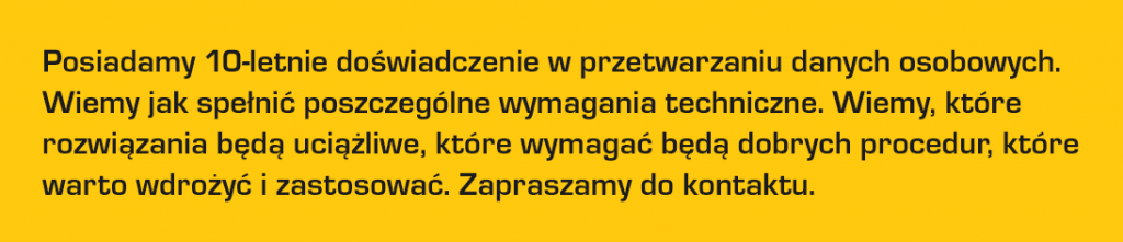 Hosting danych osobowych RODO (GDPR)