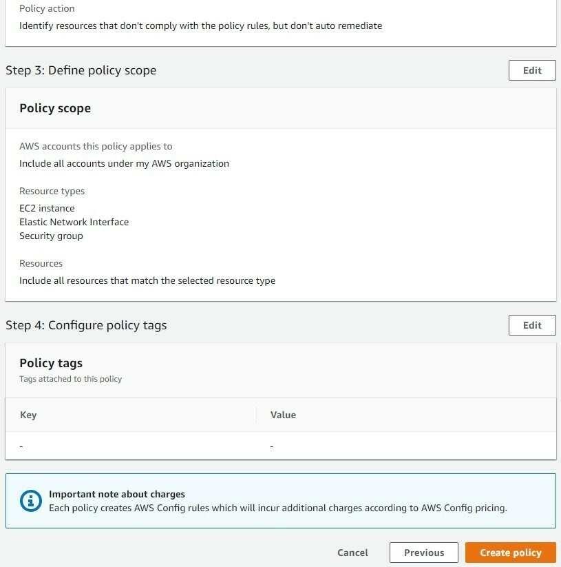 Przegląd i utworzenie polityki w Firewall Manager
