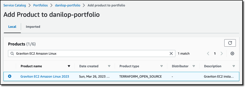 Adding an AWS Service Catalog Product Using Terraform to a Portfolio