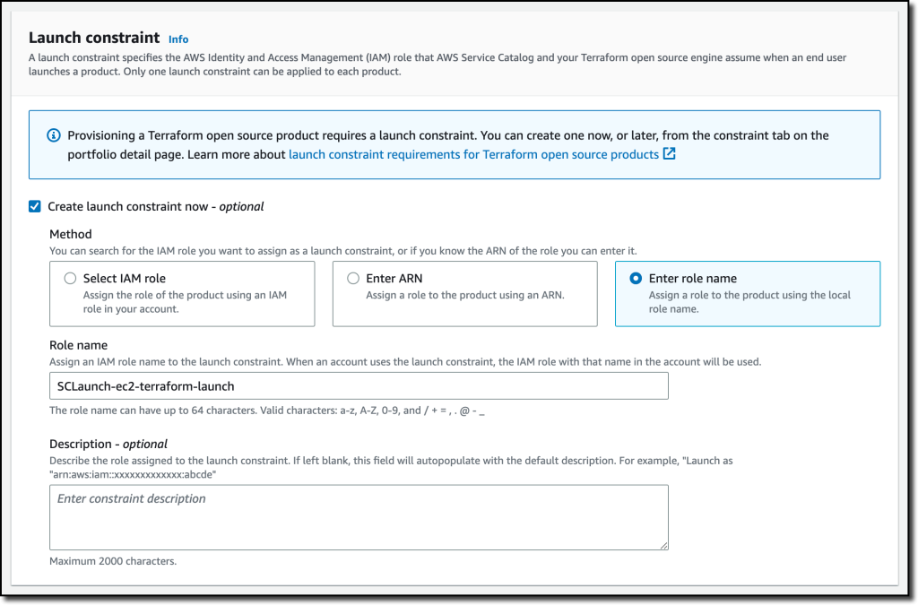 Adding an AWS Service Catalog Product Using Terraform to a Portfolio