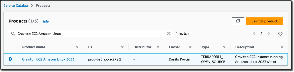 Launching an AWS Service Catalog Product Using Terraform