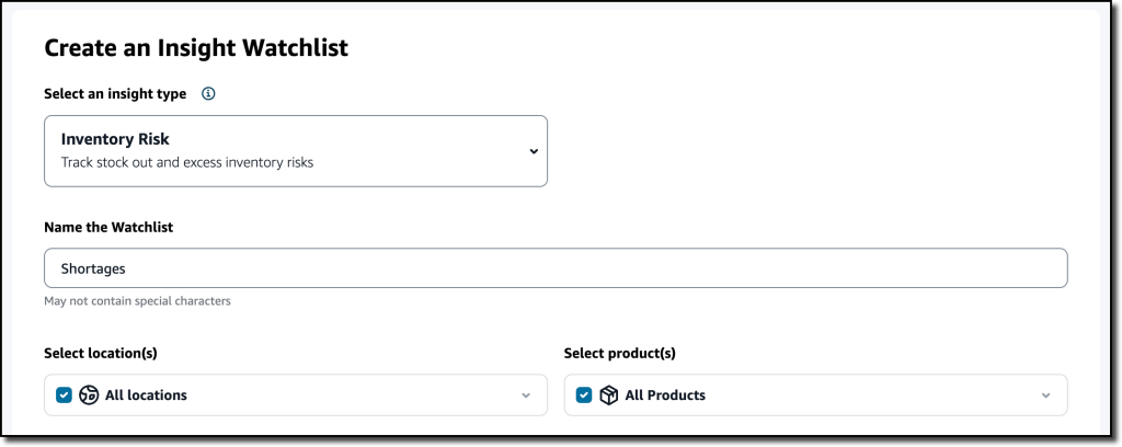 Użycie AWS Supply Chain w celu zmniejszenia ryzyka związanego z zapasami