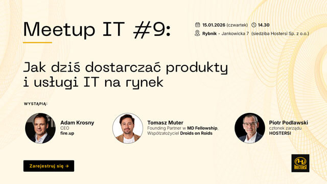 Przyjdź na meetup: Jak dziś dostarczać produkty i usługi IT na rynek