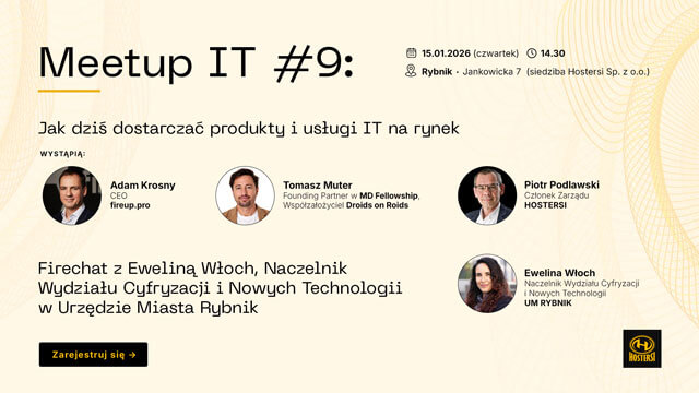 Przyjdź na meetup: Jak dziś dostarczać produkty i usługi IT na rynek