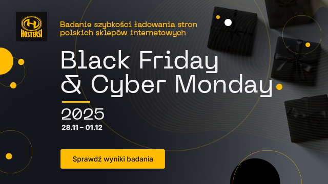 Badanie szybkości ładowania polskich sklepów internetowych podczas Black Weekend 2025