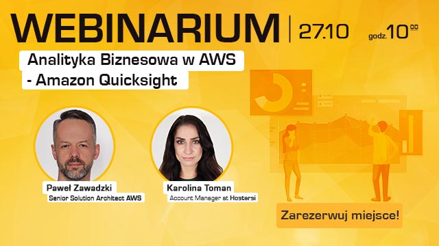 Zapraszamy na webinar: „Analityka Biznesowa w AWS - Amazon Quicksight”